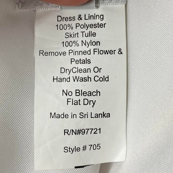 Us Angels White and Pink Petal Tulle Flower Girl Dress size 4T - Picture 15 of 16